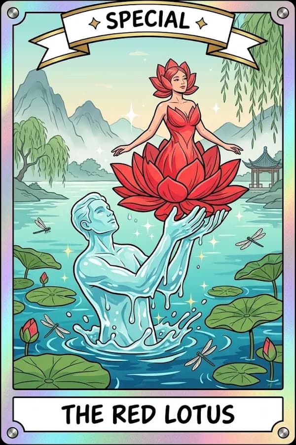 THE RED LOTUS — 물 위로 붉은 연꽃이 오르는 사이