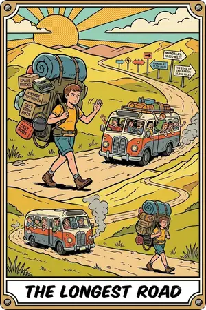THE LONGEST ROAD — 가장 늦게 도착하지만 가장 멀리 가는 사람