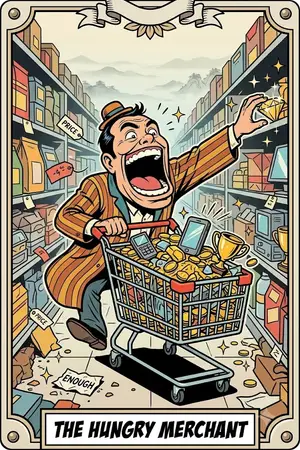 THE HUNGRY MERCHANT — 끝없이 더 많은 것을 원하는 사람