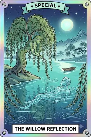 THE WILLOW REFLECTION — 물 위에 나무 그림자가 비치는 사이