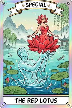 THE RED LOTUS — 물 위로 붉은 연꽃이 오르는 사이