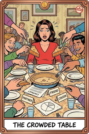 THE CROWDED TABLE — 내 몫을 노리는 손이 많은 사람