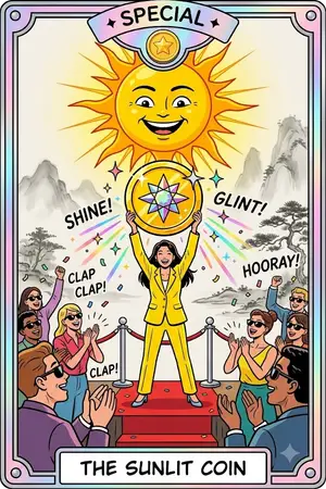 THE SUNLIT COIN — 빛나는 자리에 돈이 따르는 사람