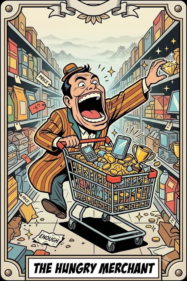 THE HUNGRY MERCHANT — 끝없이 더 많은 것을 원하는 사람